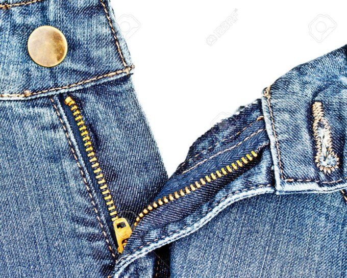 changement de fermeture éclaire sur jeans/pantalon